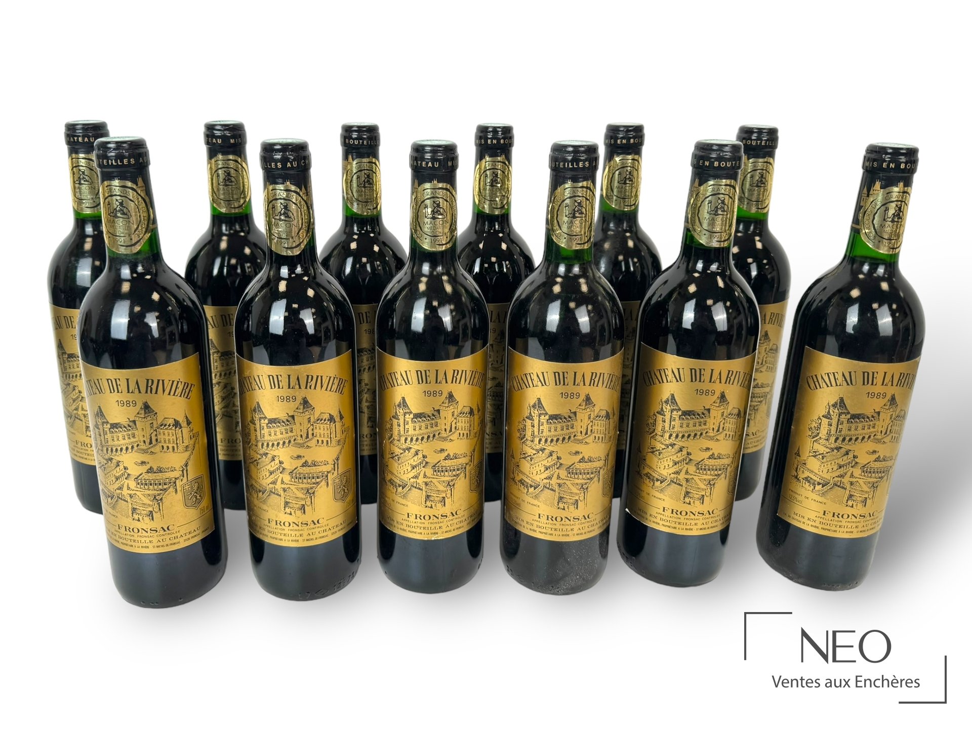 Château de la Rivière, Fronsac 1989, 12 bouteilles