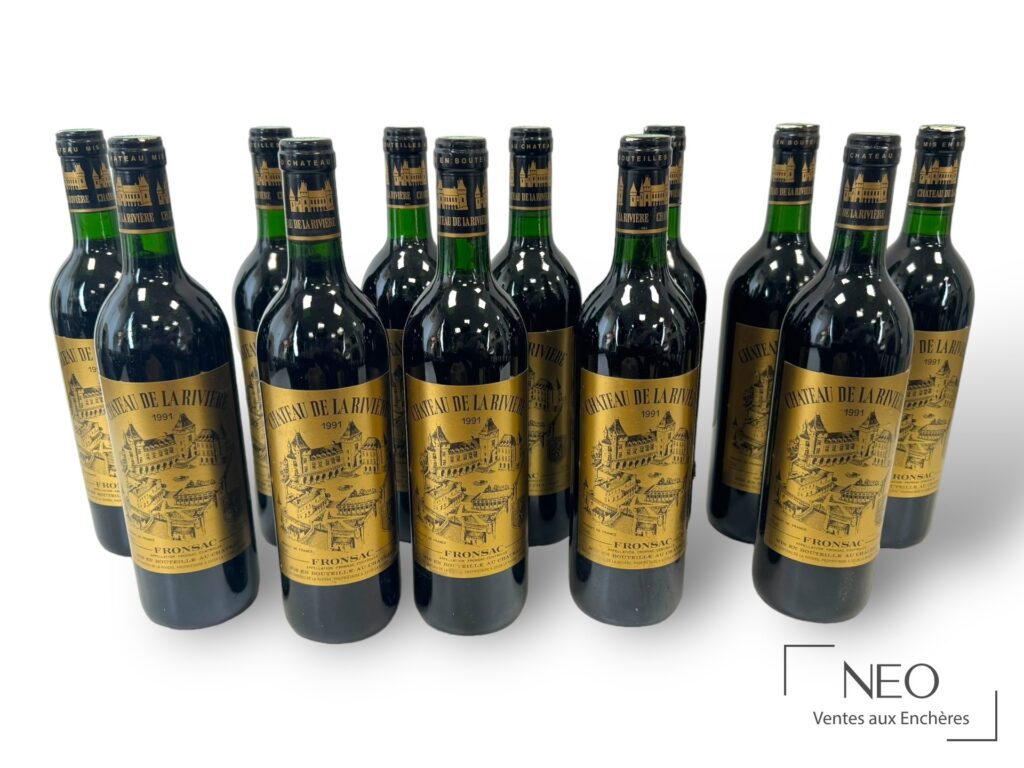 Lot de onze bouteilles de Fronsac Château de la Rivière