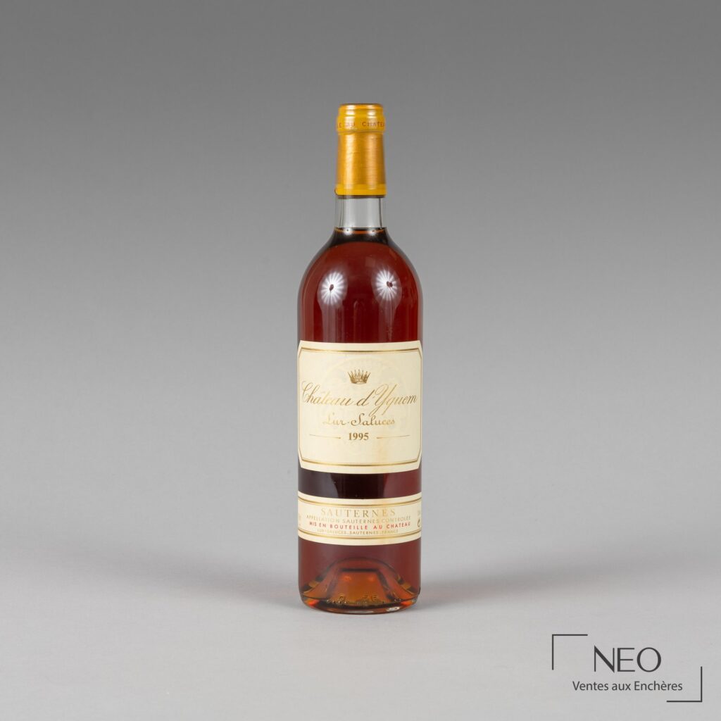Bouteille de Château d’Yquem 1995 vue de face