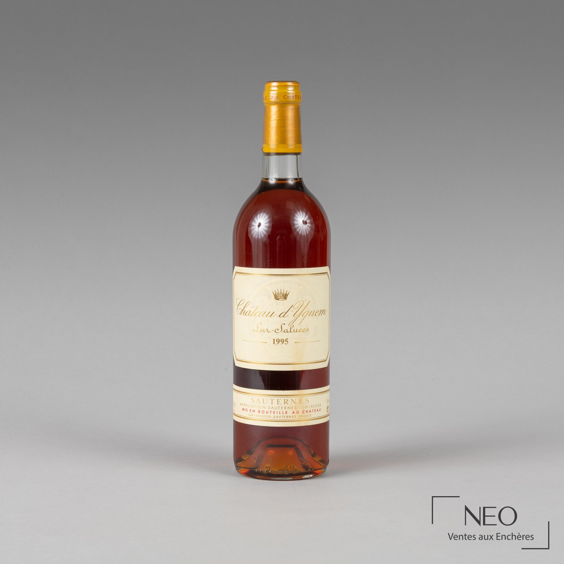 Bouteille de Château d’Yquem 1995 vue de face