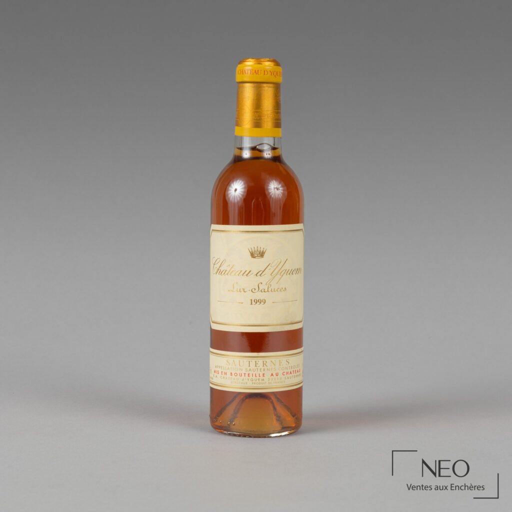 Demi-bouteille de Château d’Yquem 1999 vue de face
