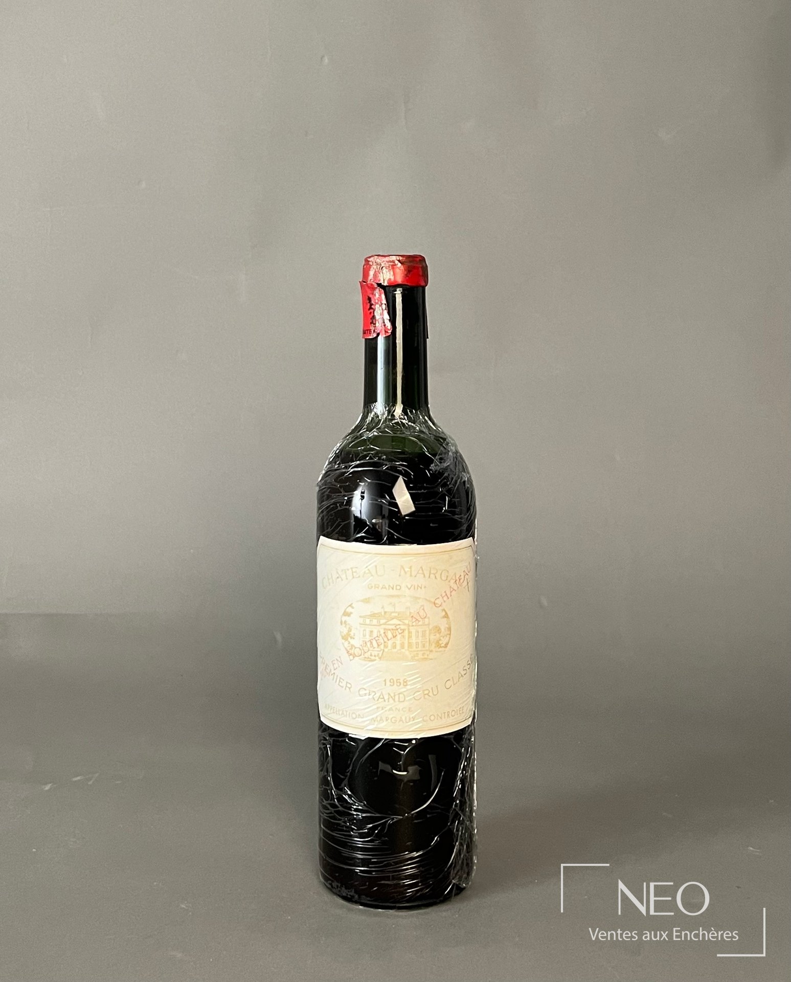 Château Margaux 1er Grand Cru Classé 1958, bouteille de vin