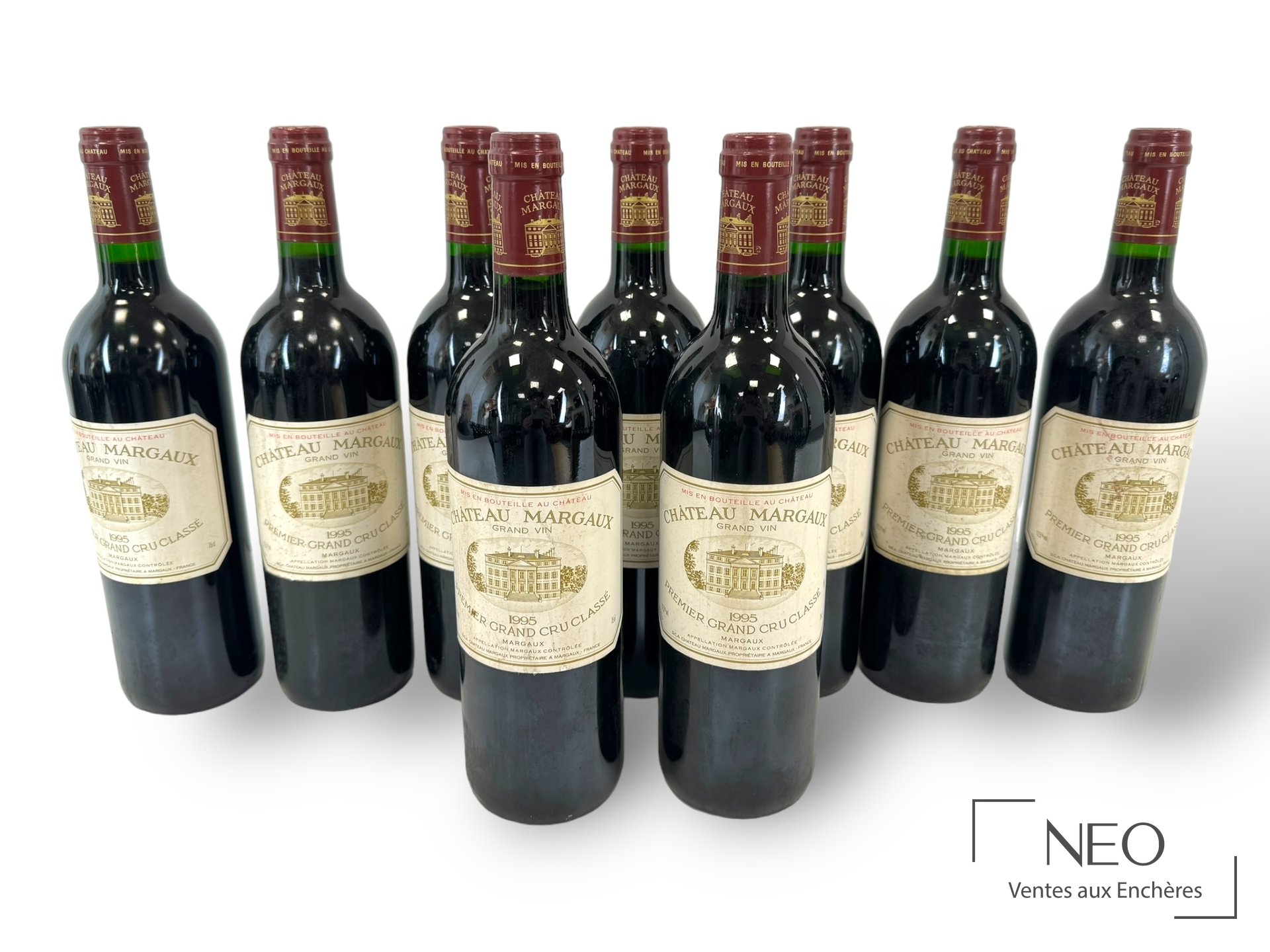 Château Margaux 1995, 9 bouteilles, Margaux, 1er Grand Cru Classé
