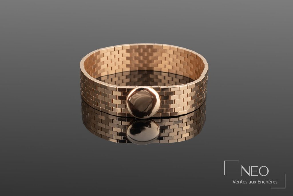 Bracelet Chaumet Paris en or rose