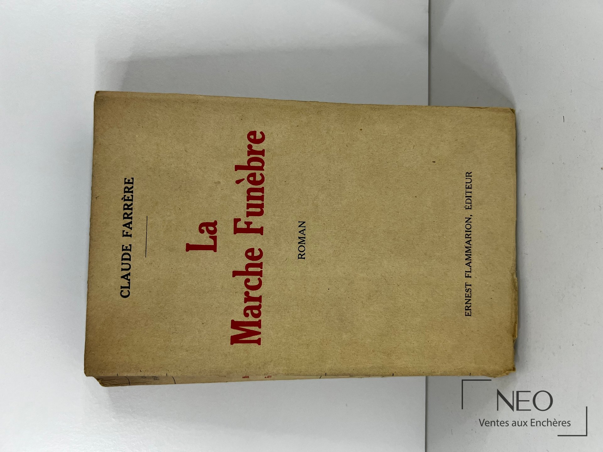 Couverture brochee de La marche funebre de Claude Farrere