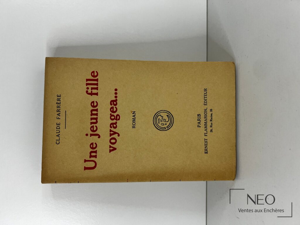 Couverture du roman Une jeune fille voyagea de Claude Farrère