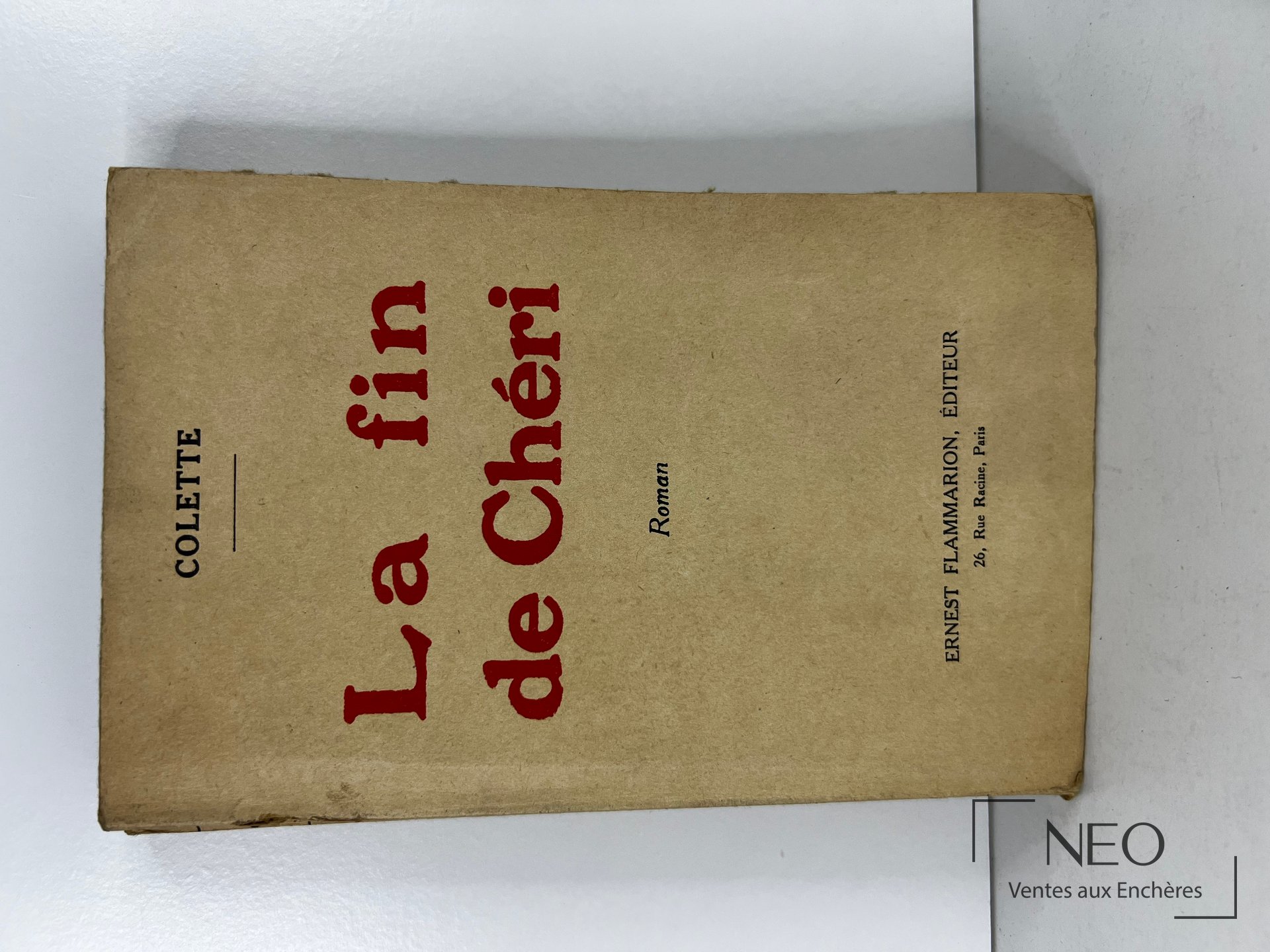 Couverture de La fin de Chéri de Colette