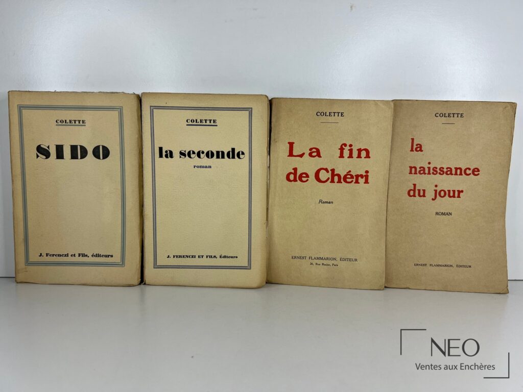 Quatre couvertures de livres Colette