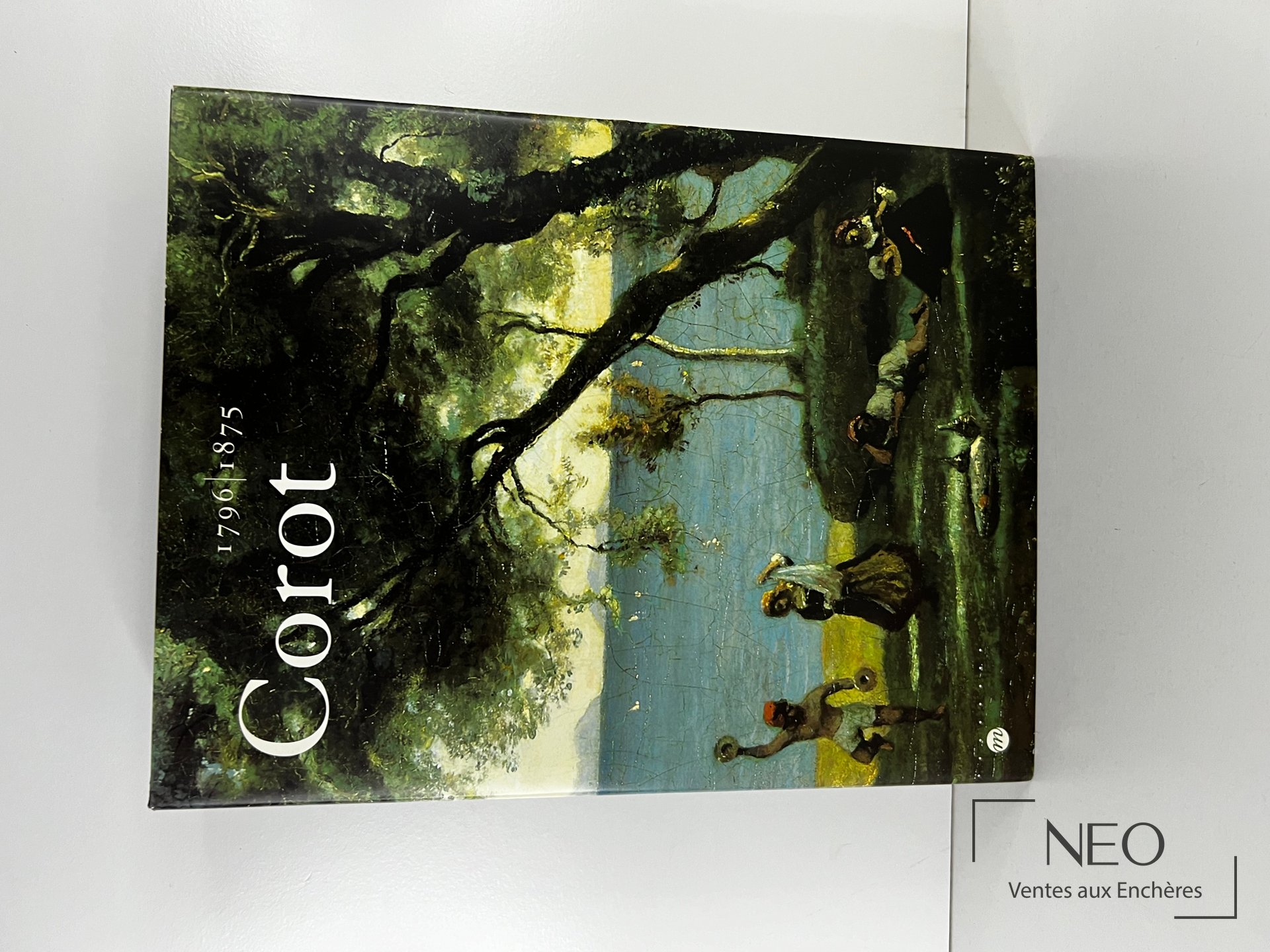 Couverture du catalogue Corot 1796-1875 avec reproduction de paysage et titre imprimé