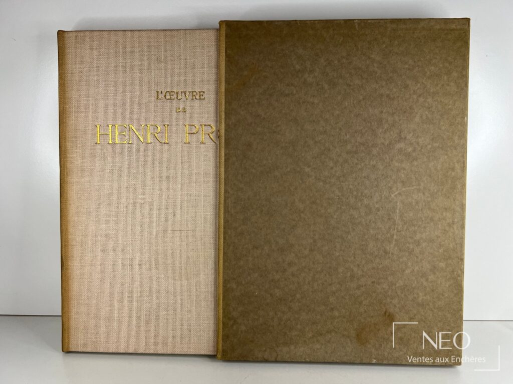 Ouvrage L'Oeuvre de Henri Prost présenté avec son étui.
