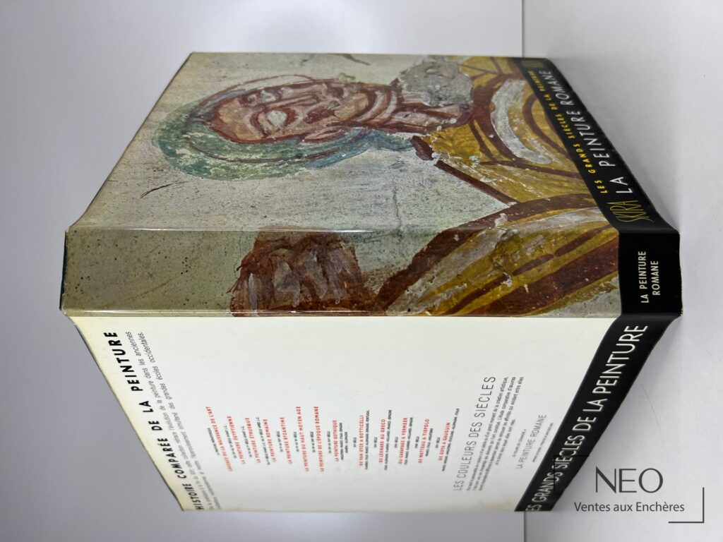 Couverture illustrée du livre La peinture Romane de Skira
