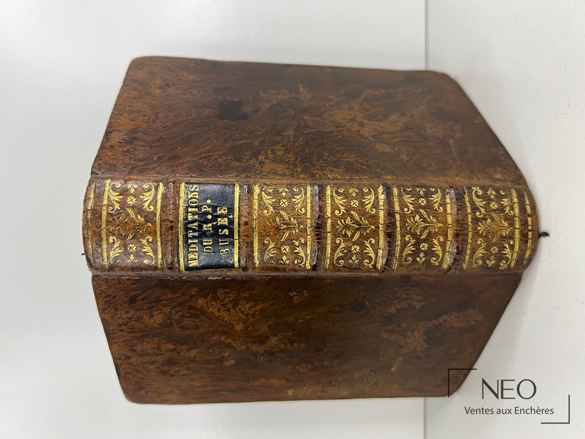 Livre ancien relié en plein veau