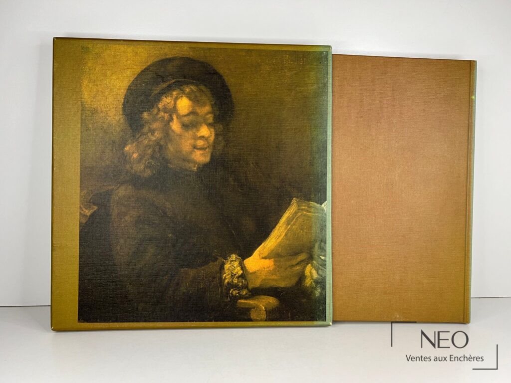 Livre illustré Rembrandt avec couverture sous coffret illustré