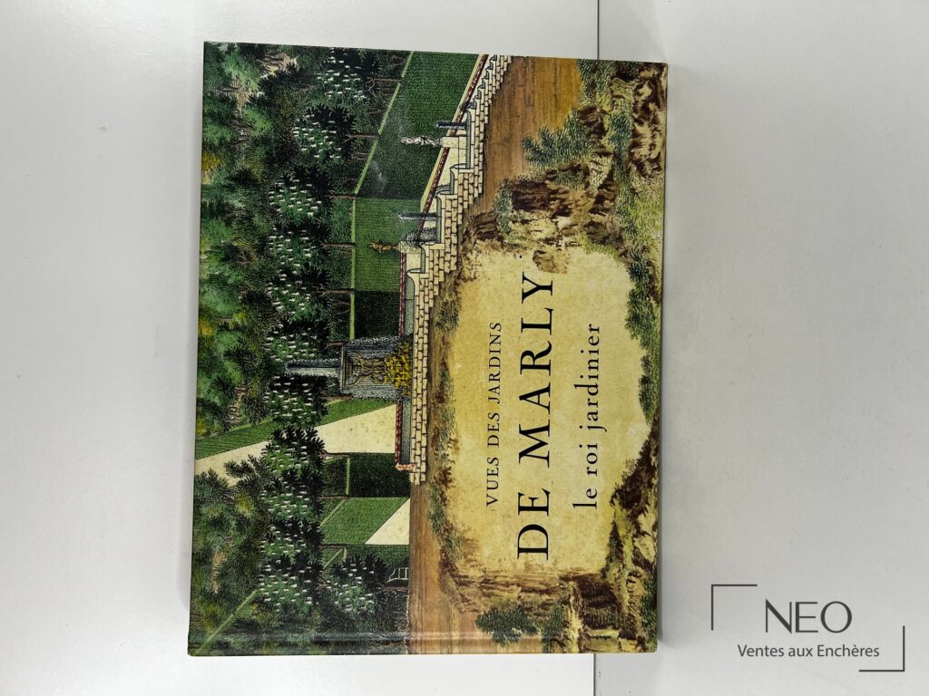 Couverture illustrée du livre Vues des jardins de Marly