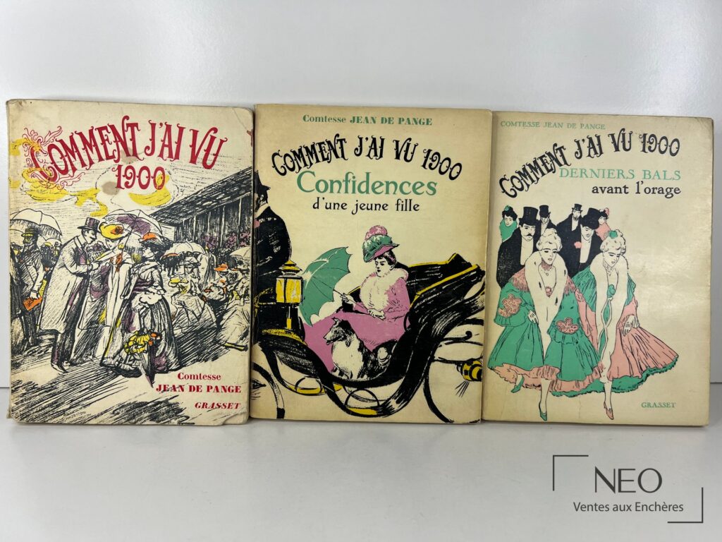 Les trois tomes de Comment j’ai vu 1900 alignés de face