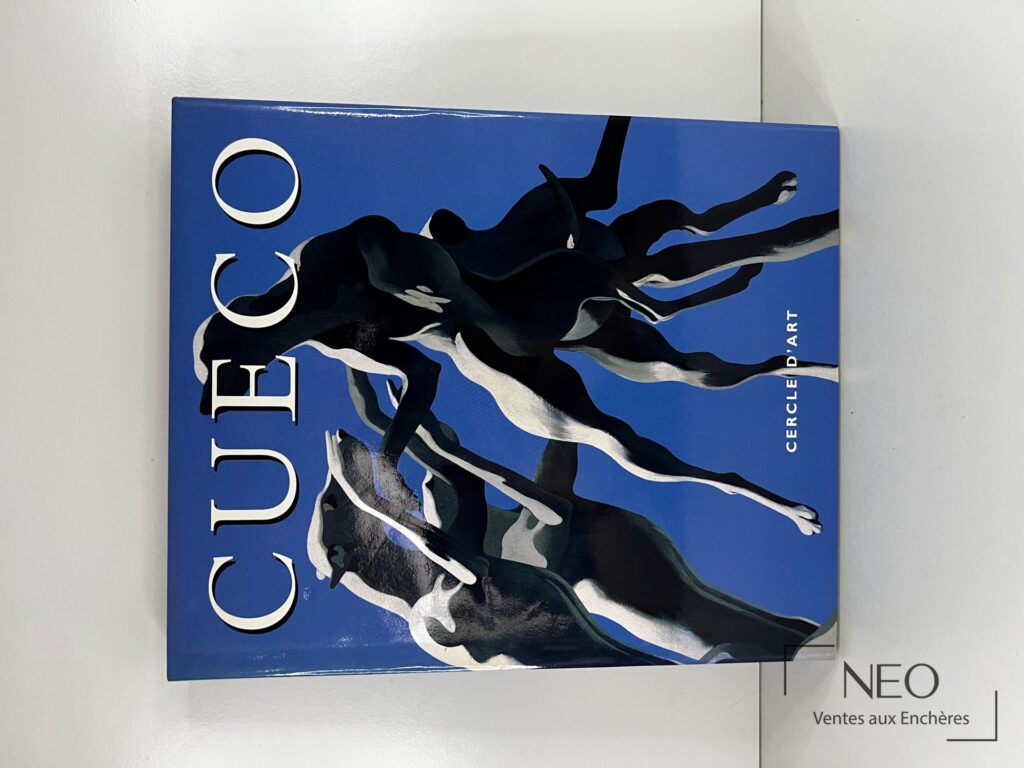 Couverture bleue du catalogue COOLECTIF. Cueco avec jaquette illustrée