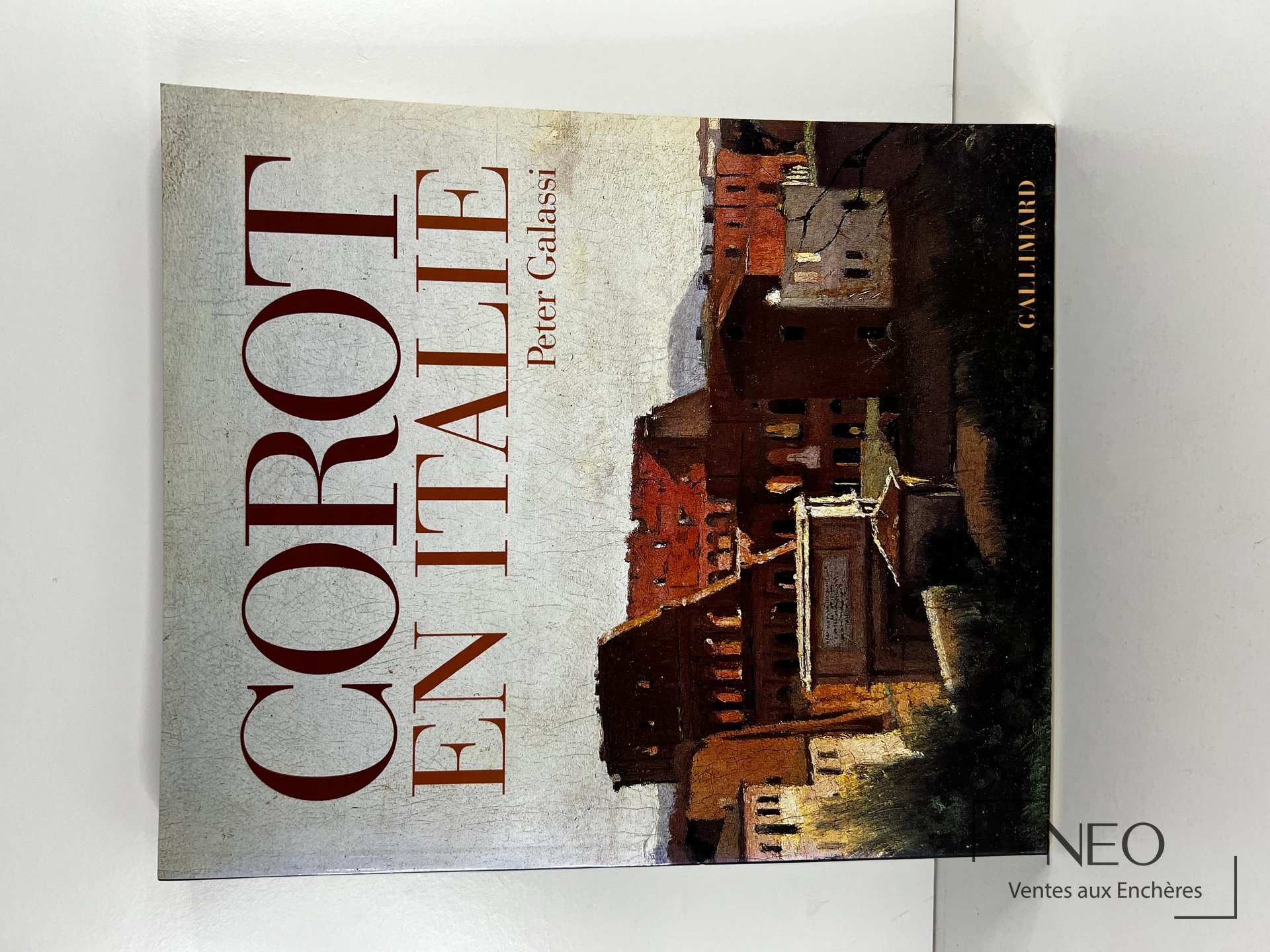 Couverture du livre Corot en Italie avec un paysage peint et le nom de Peter Galassi