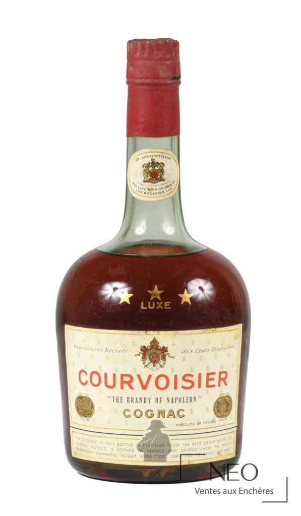 Bouteille de cognac Courvoisier Luxe XXX vue de face