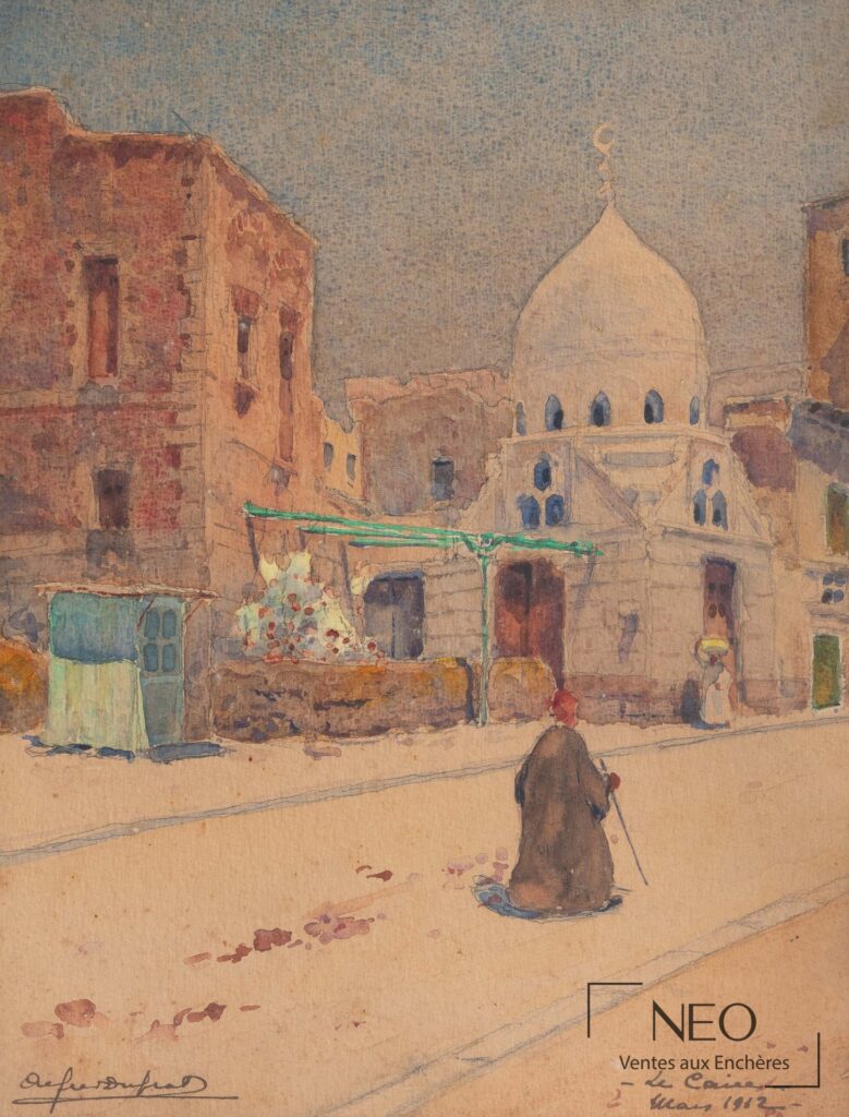 Vue du Caire par Cyprien Alfred-Duprat