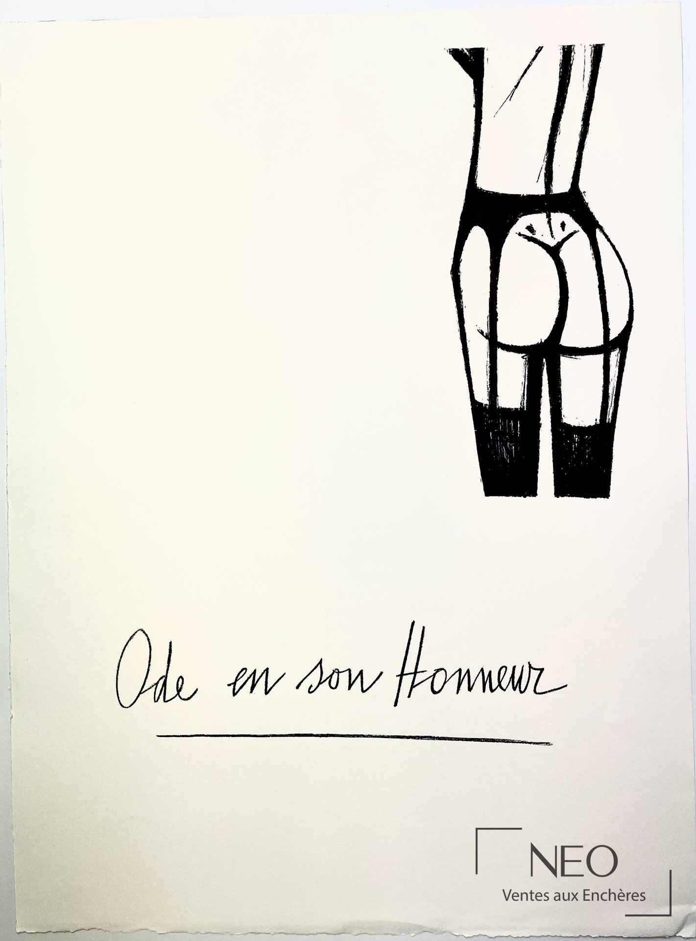 D’après Bernard Buffet, Ode en son Honneur, lithographie sur papier vélin