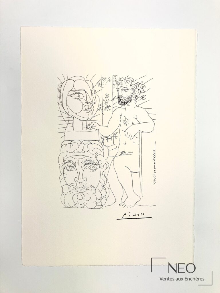 Lithographie de Pablo Picasso sur papier