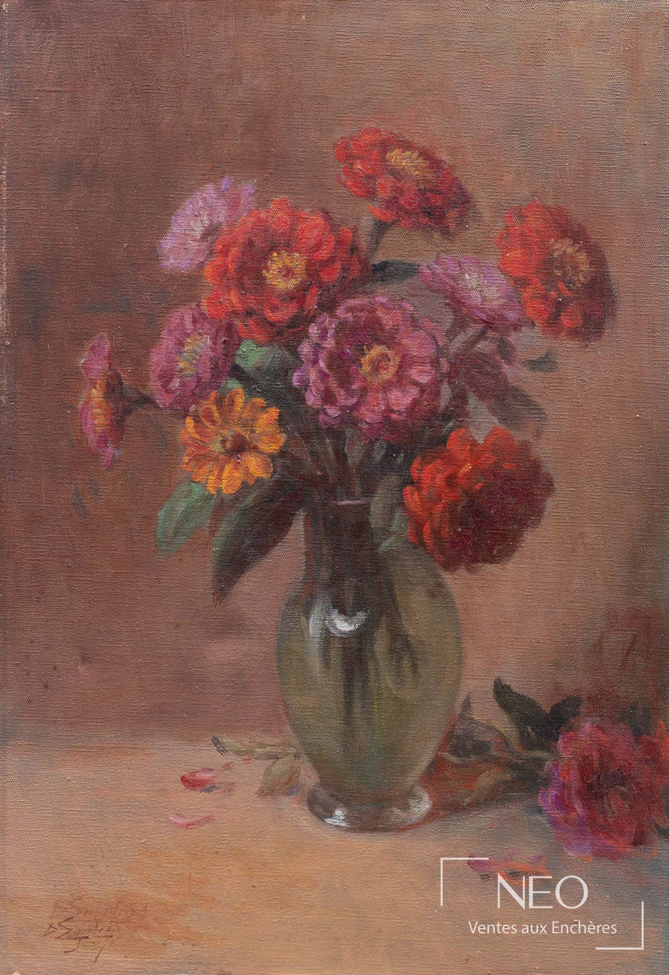 Delphin Enjolras Nature morte au bouquet de fleurs