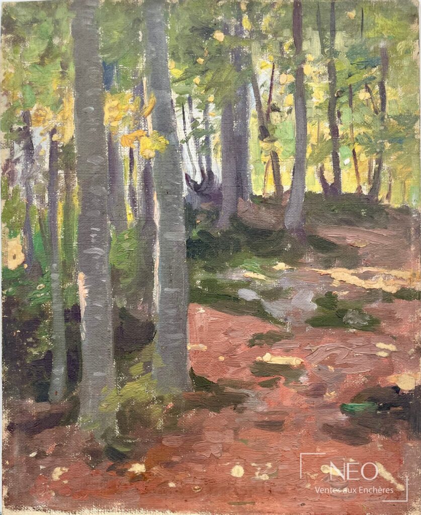 Vue de sous-bois attribuée à Delphin Enjolras