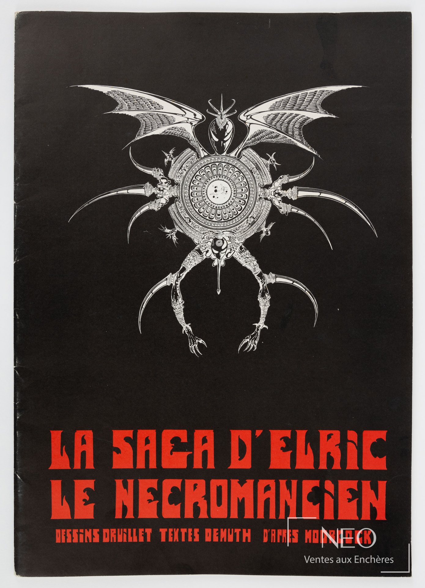 Druillet La saga d’Elric le Necromancien, portfolio complet de 21 planches