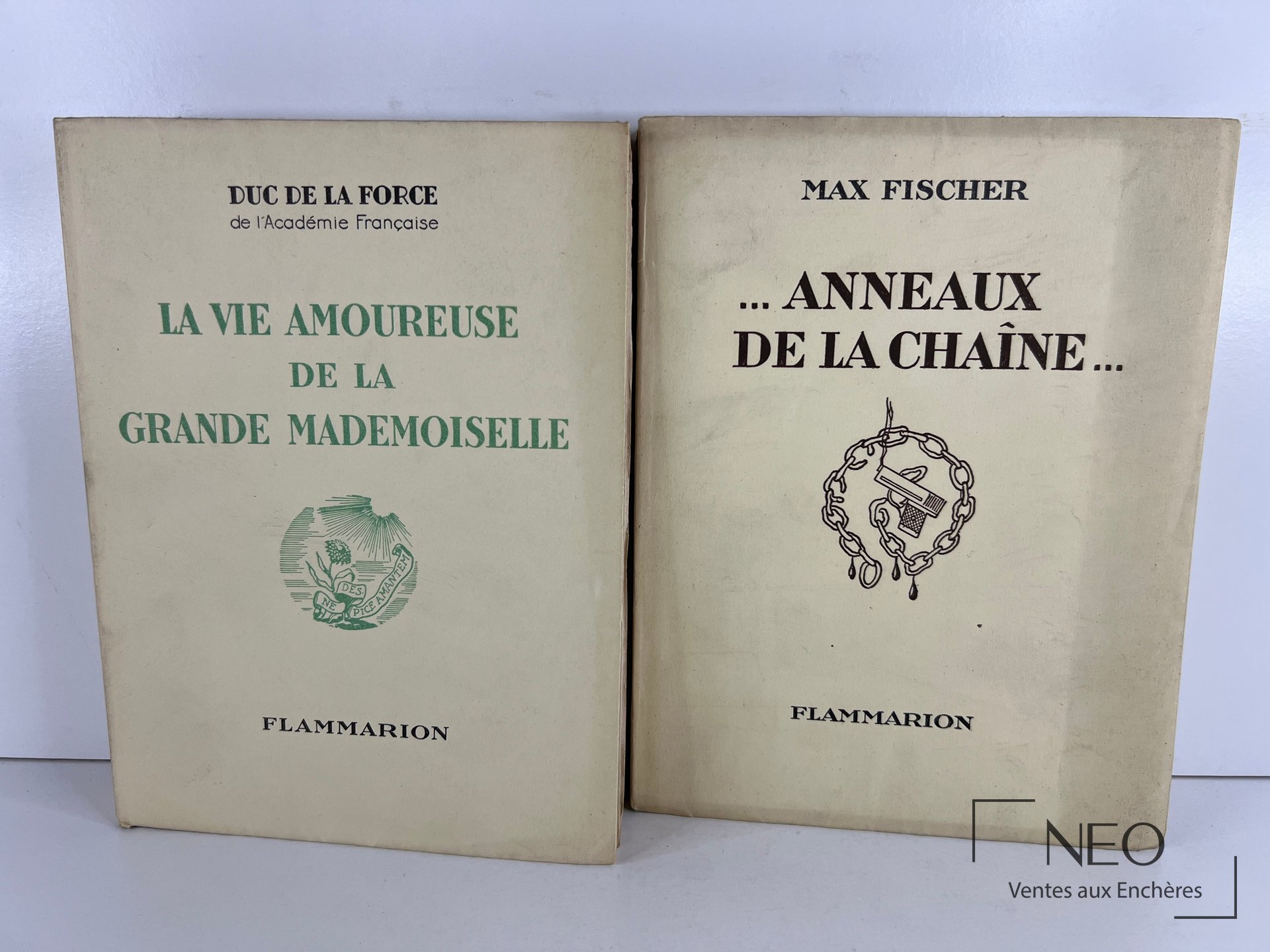 Deux couvertures brochées Flammarion