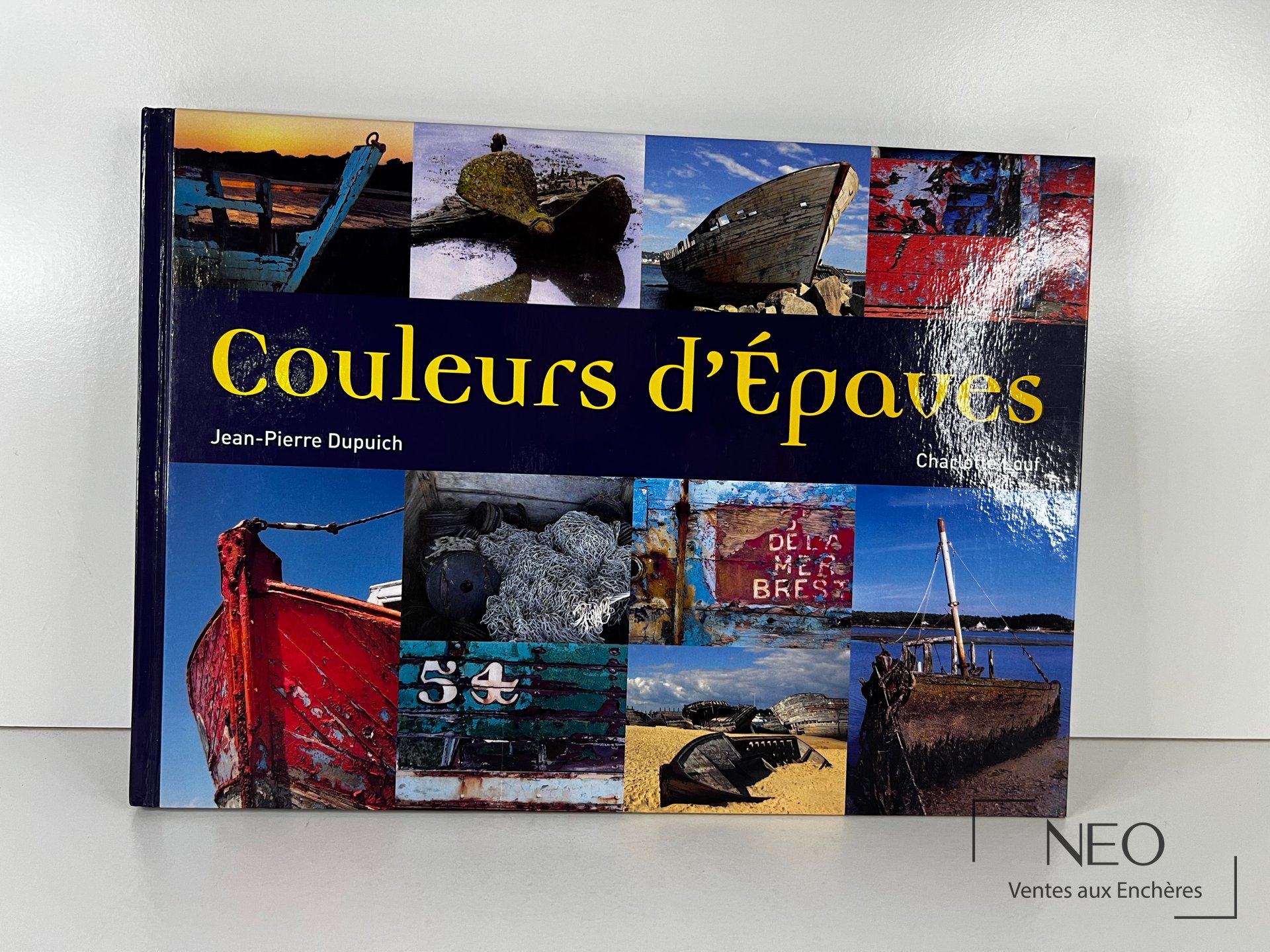 Couverture illustrée du livre Couleurs d’Épaves de Dupuich et Louf