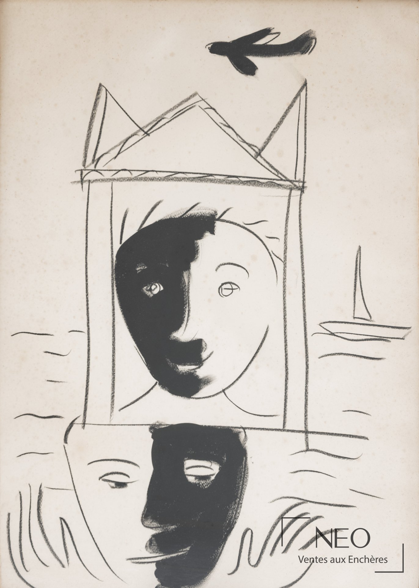 École contemporaine du XXe-XXIe siècle, Deux visages noirs et blancs
