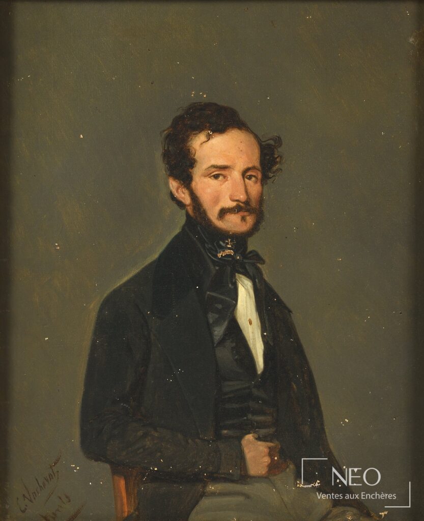 Portrait d'homme peint à l'huile