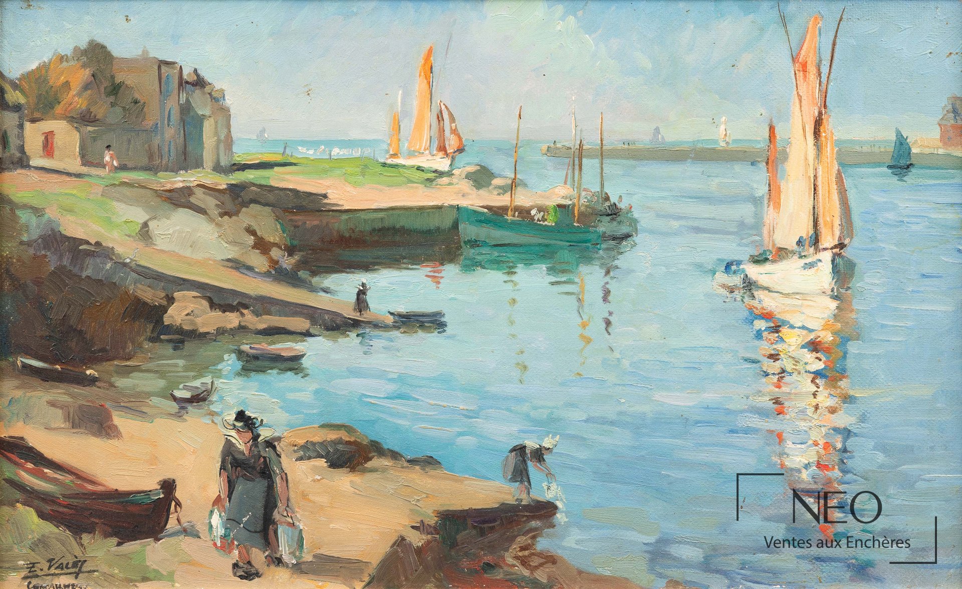 Vue de Concarneau d'Edmond VALES
