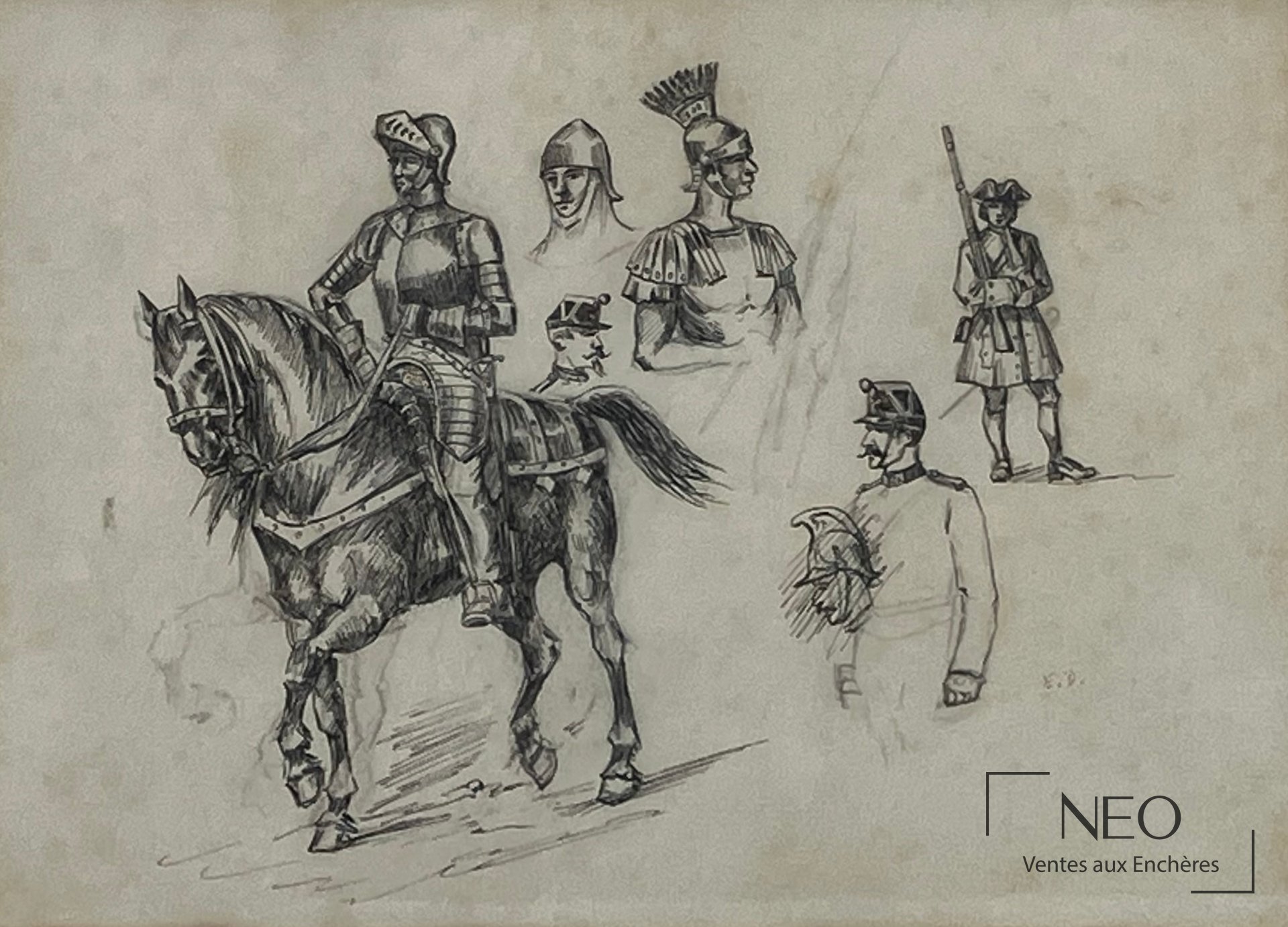 Étude de soldats à travers les âges