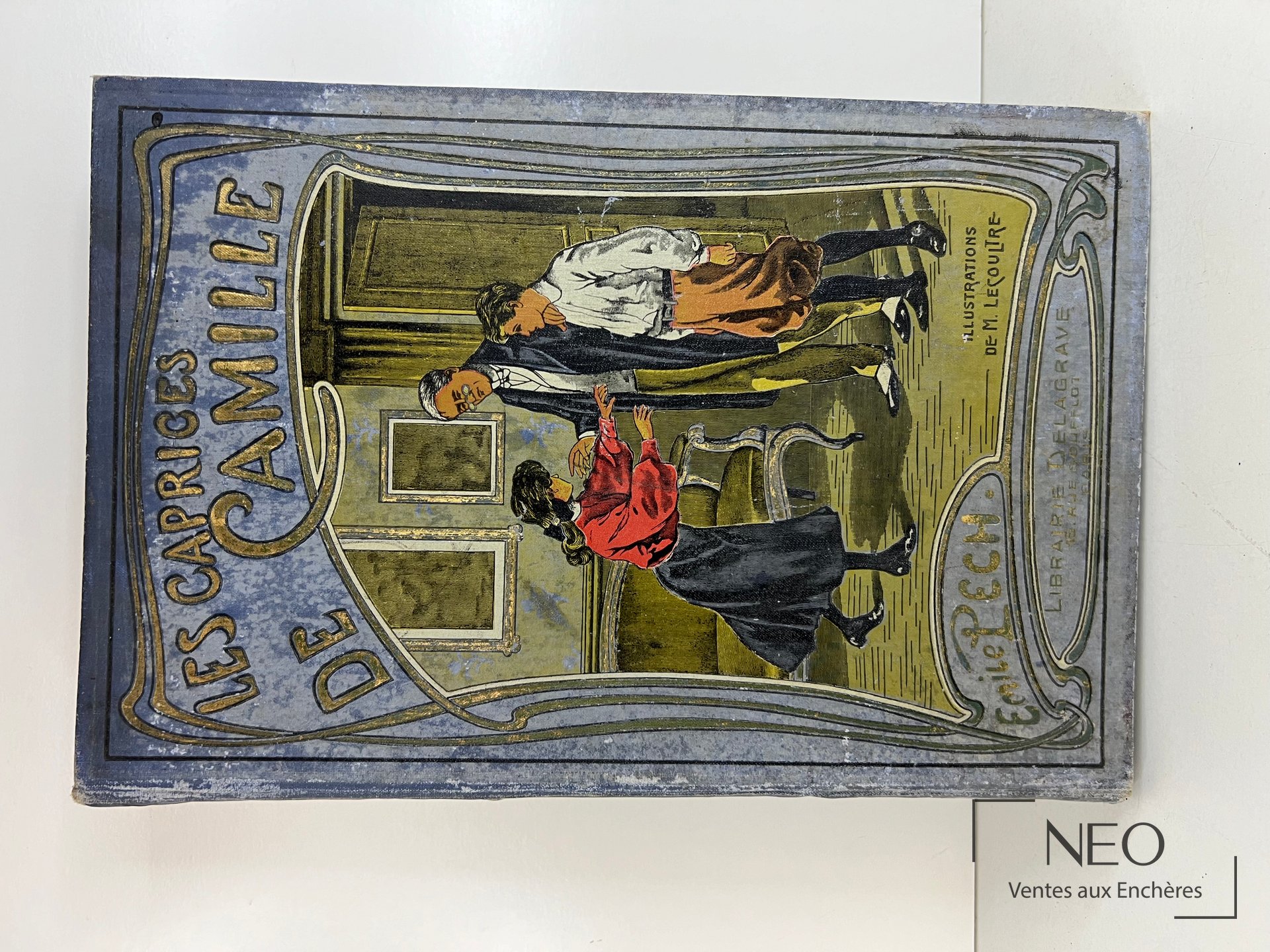Couverture illustrée du livre Les Caprices de Camille d'Emile Pech.