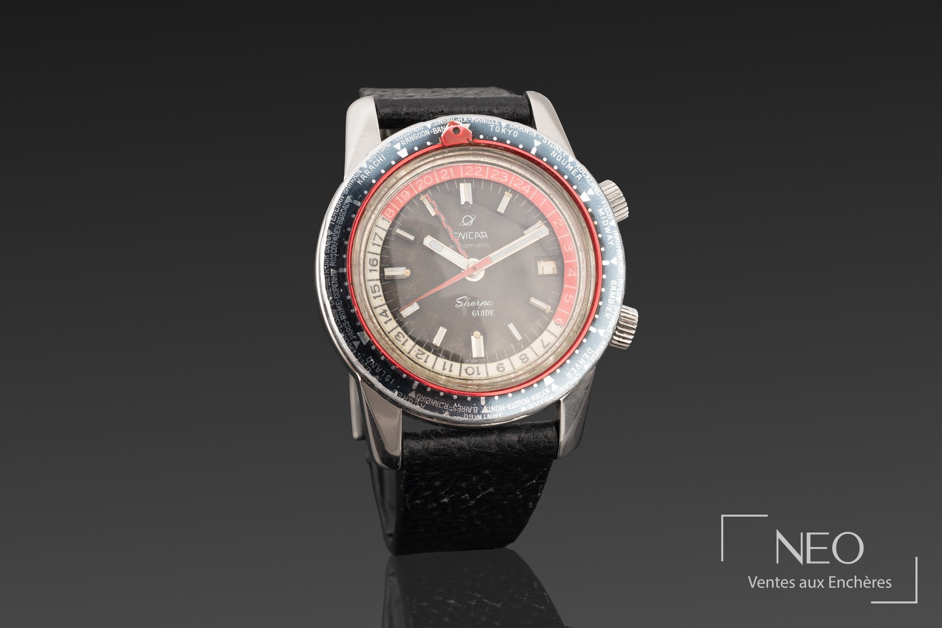 Montre ENICAR Sherpa Guide vue de face