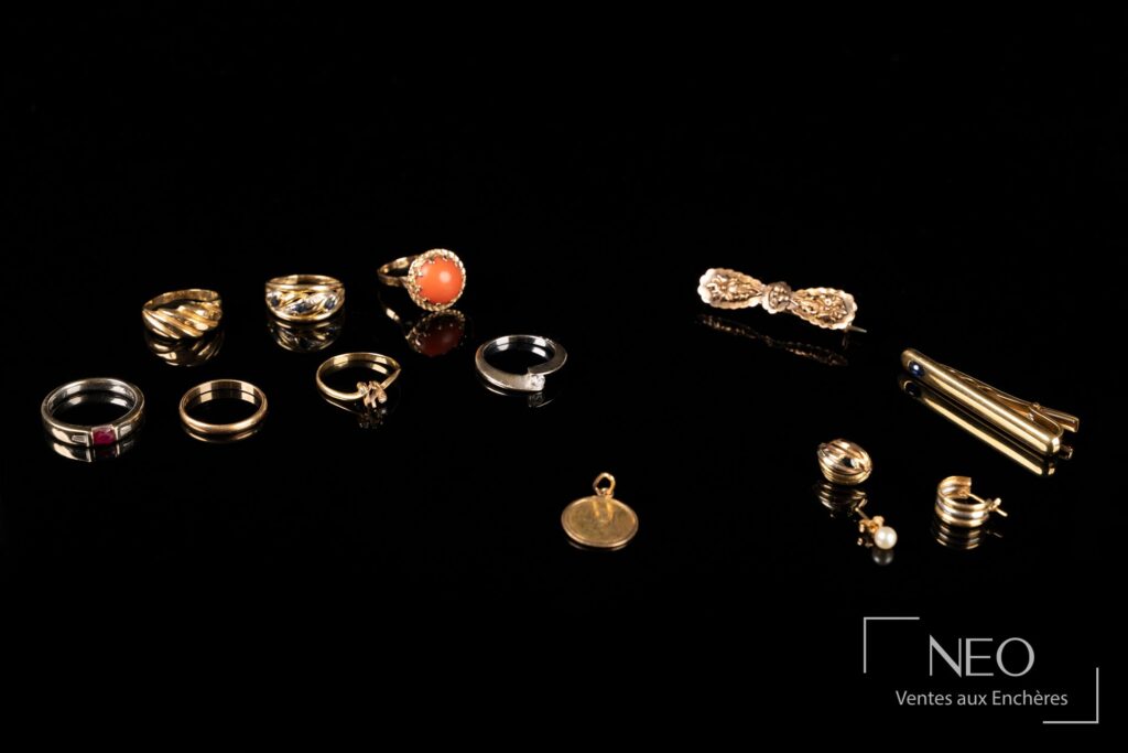 Ensemble de bijoux en or