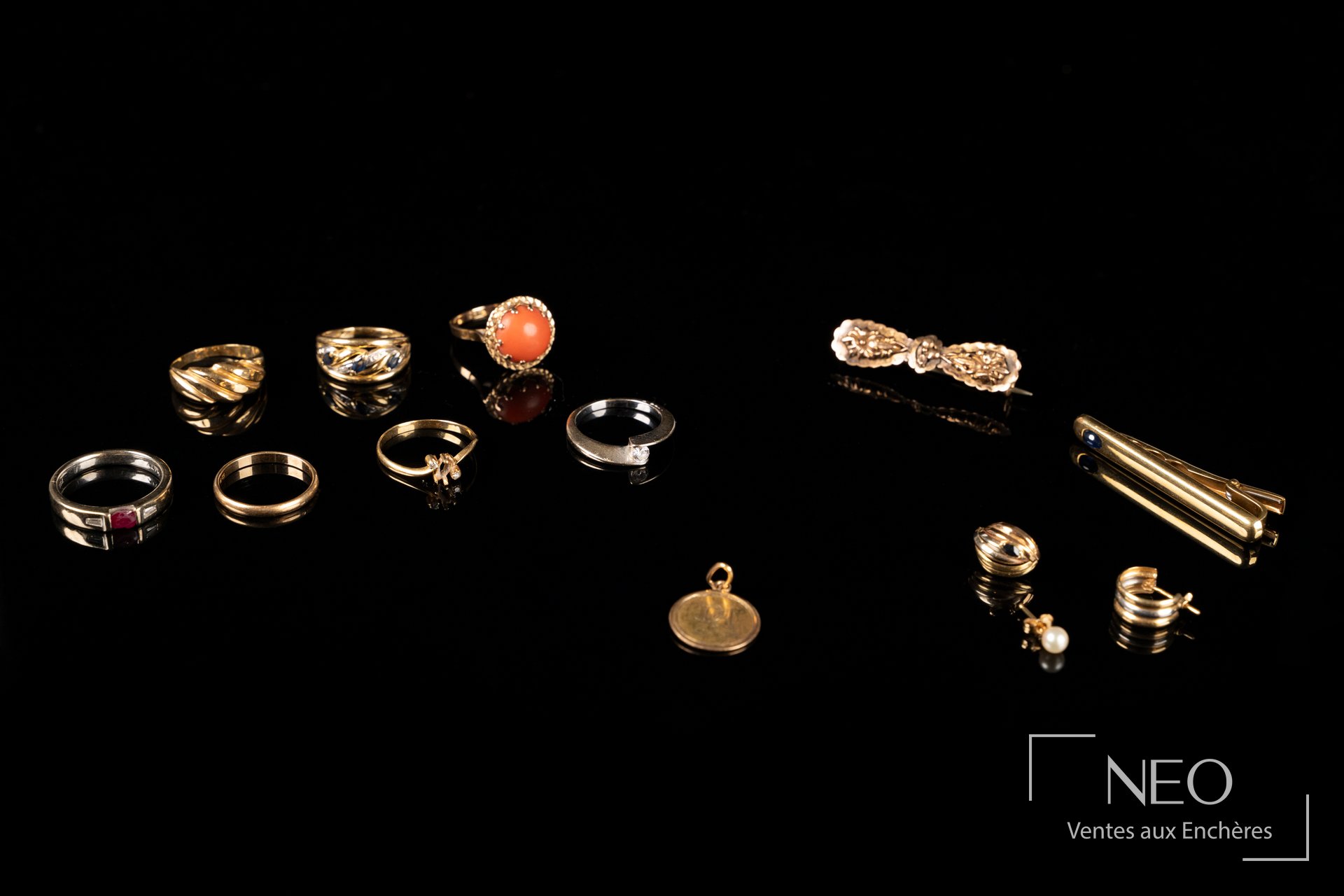 Ensemble de bijoux en or