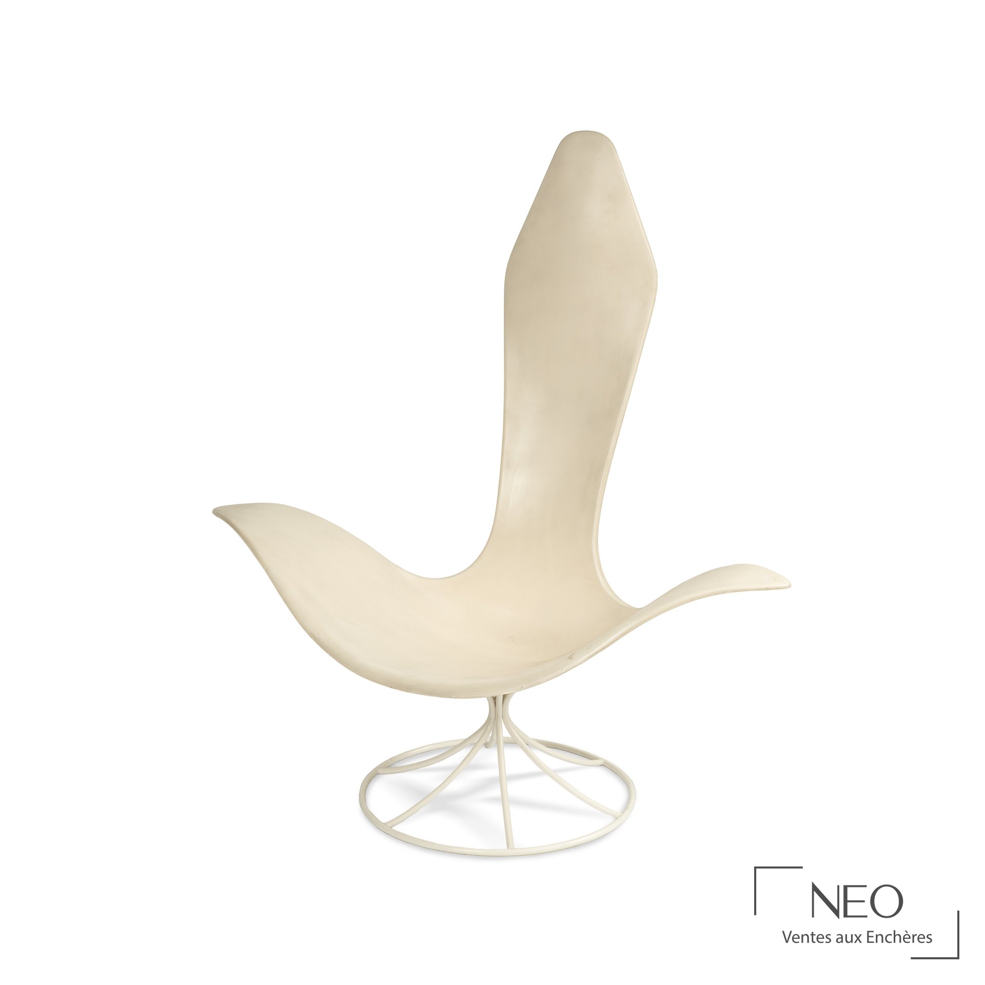 Fauteuil Tulipe en vue de face
