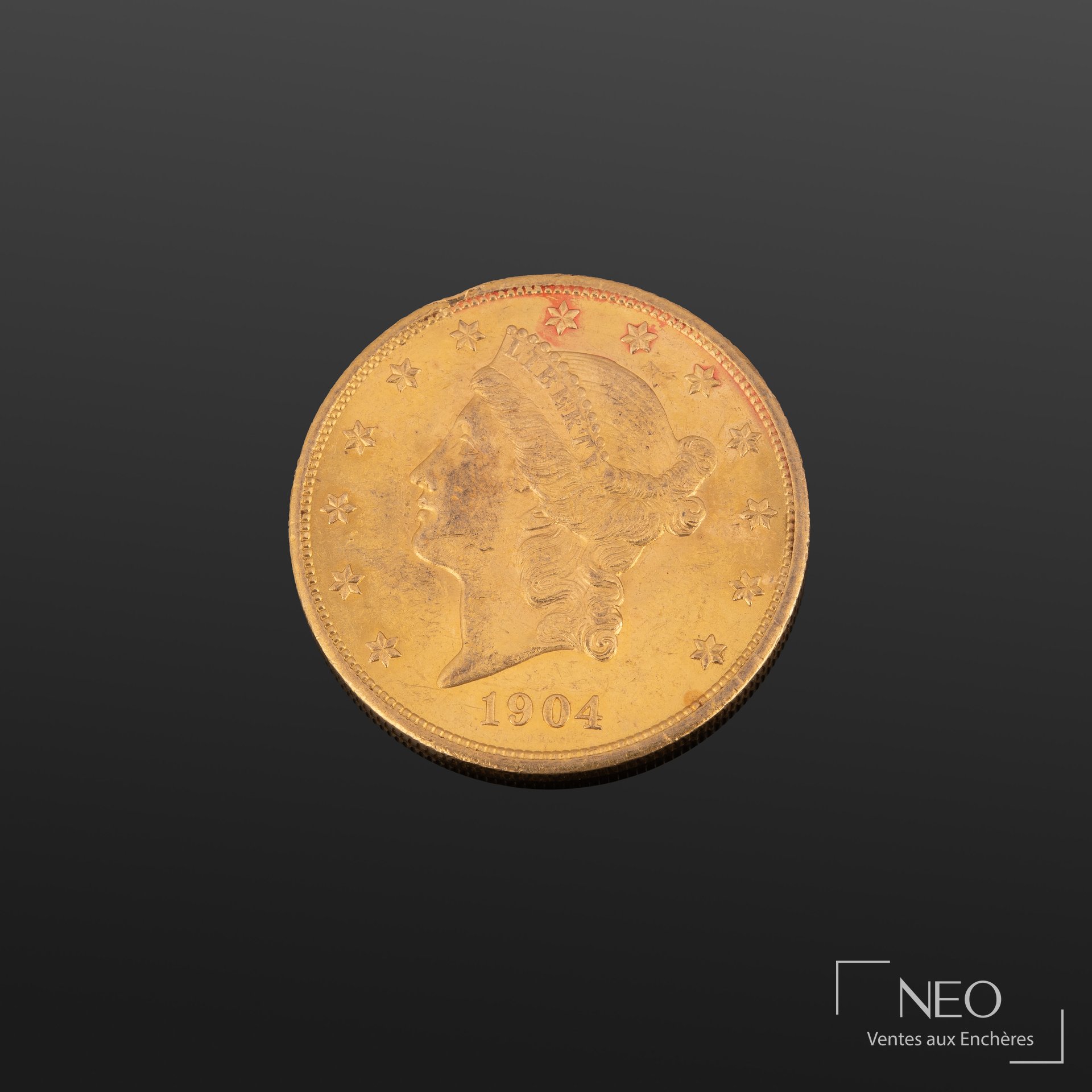 États-Unis pièce de 20 dollars en or de 1904