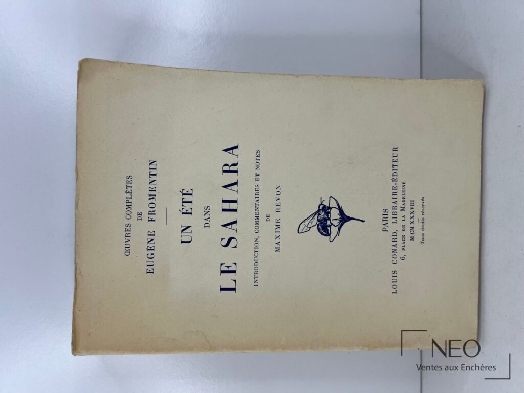 Couverture du livre Un été dans le sahara d’Eugène Fromentin