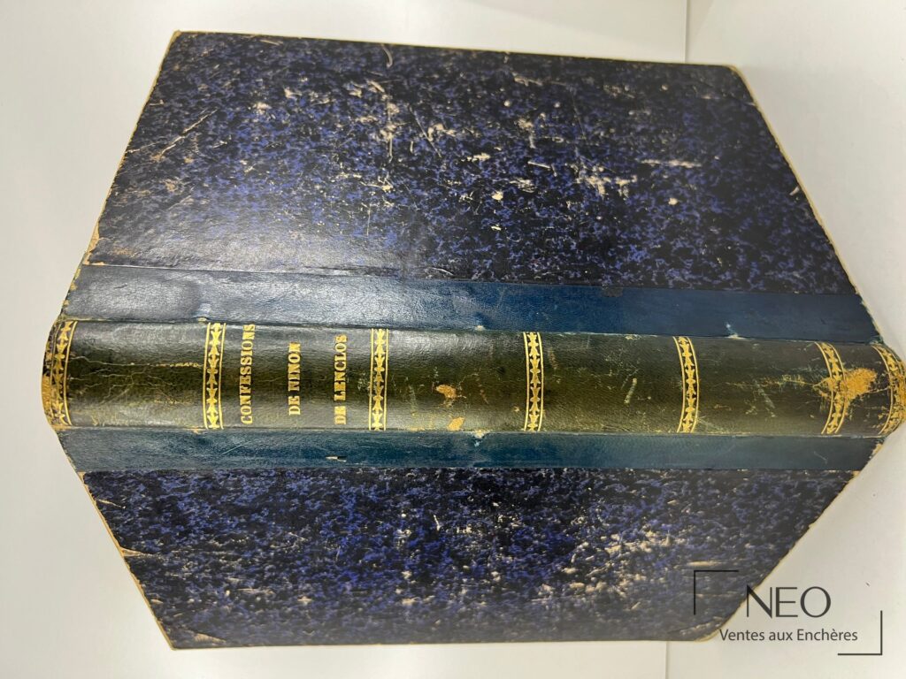 Dos en demi basane verte à faux nerfs dorés