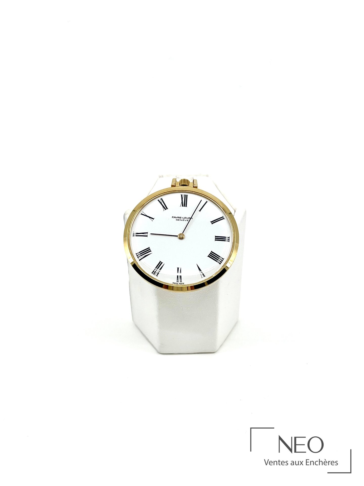 FAVRE-LEUBA Genève montre à gousset en or jaune 14 carats