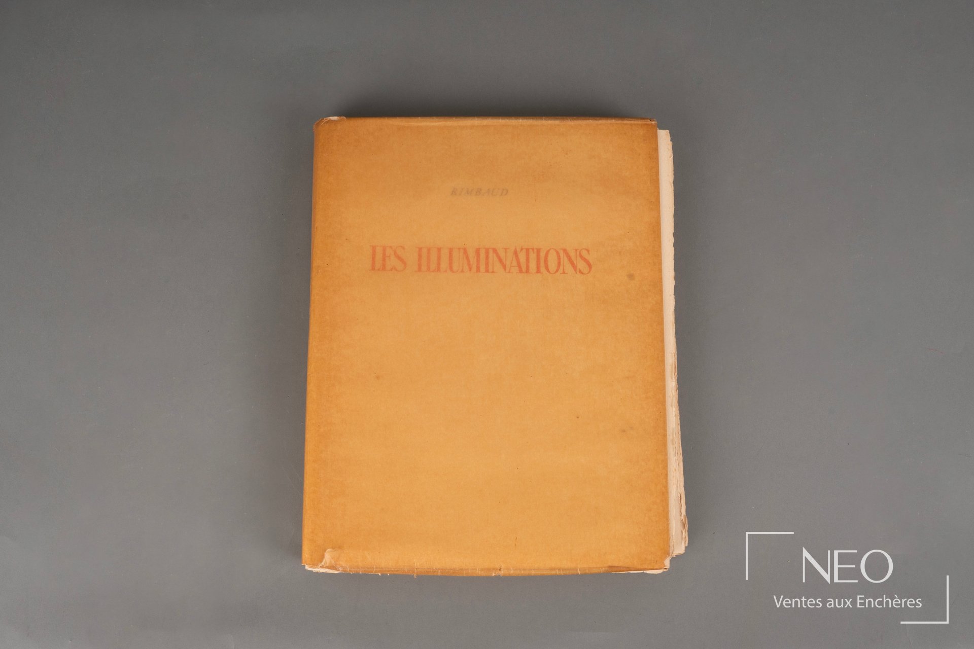 Couverture cartonnée beige de Les Illuminations