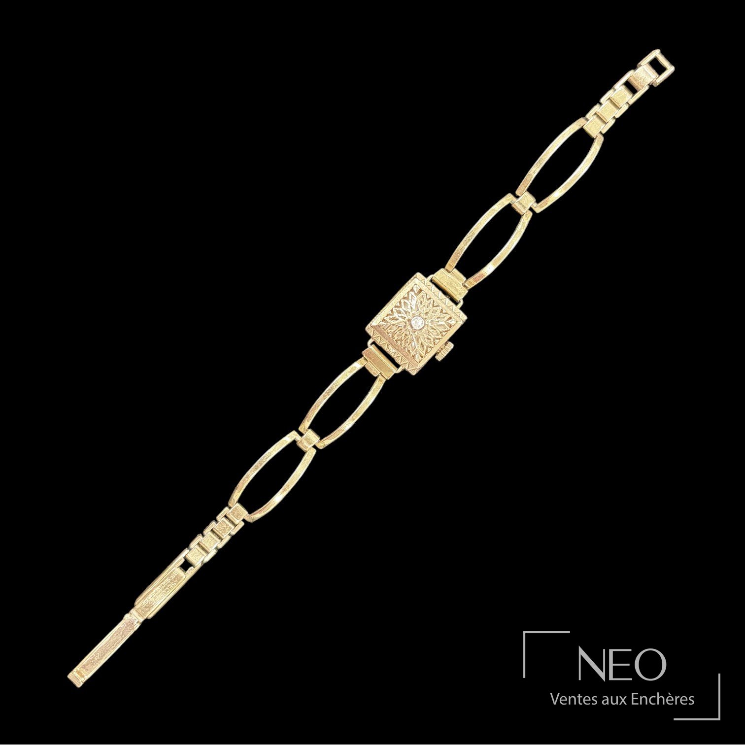 Montre bracelet FLAMOR en or jaune