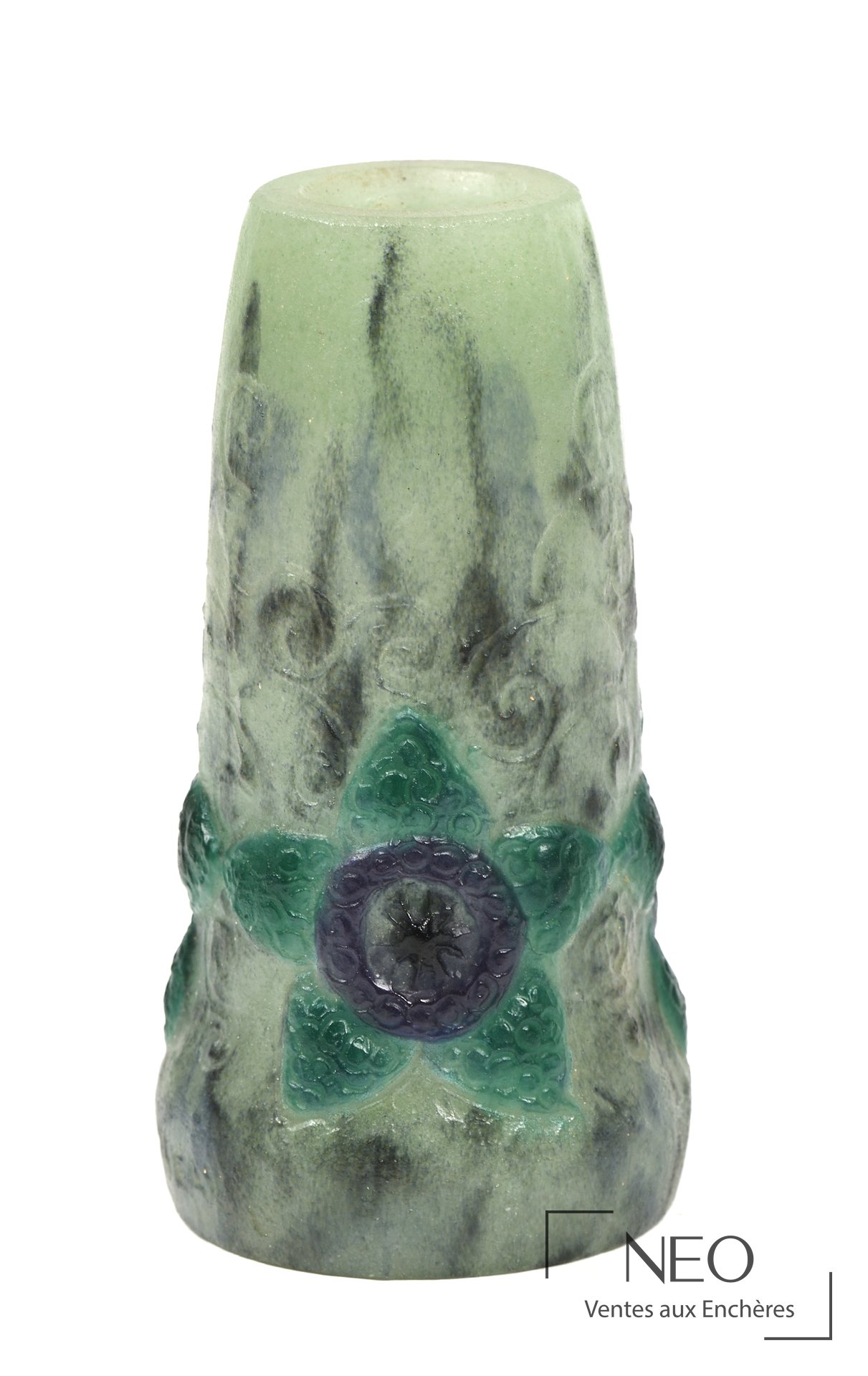 Gabriel Argy-Rousseau Vase balustre en pâte de verre