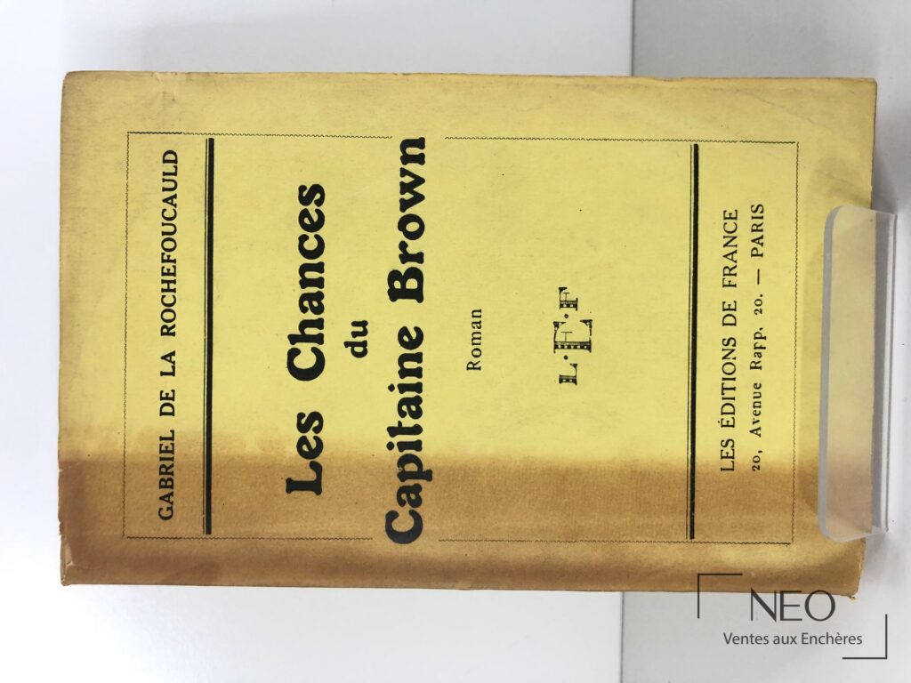 Couverture du roman Les chances du capitaine brown de Gabriel de la Rochefoucauld