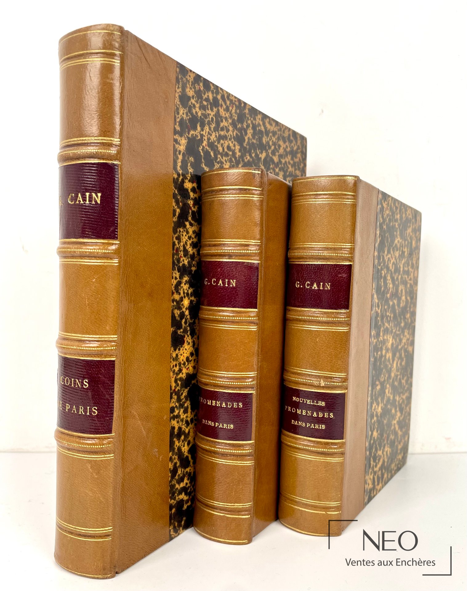 Trois volumes reliés de Georges Cain