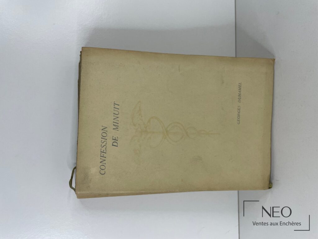 Couverture souple beige de Confession de minuit de Georges Duhamel