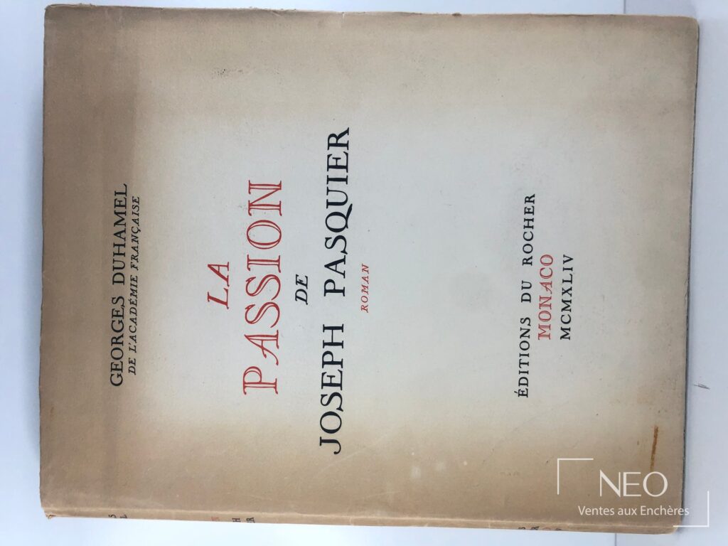 Couverture de La passion de Joseph Pasquier de Georges Duhamel